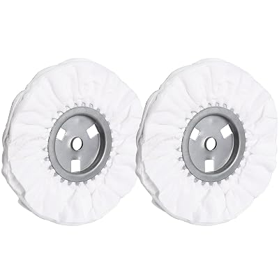 Ketofa 8 Soft Airway Buffing Wheel, 58 Cutter Holes for Body Hub Aluminum Polishing, Angle Grinder Fine Polishing Wheel 2 pcs