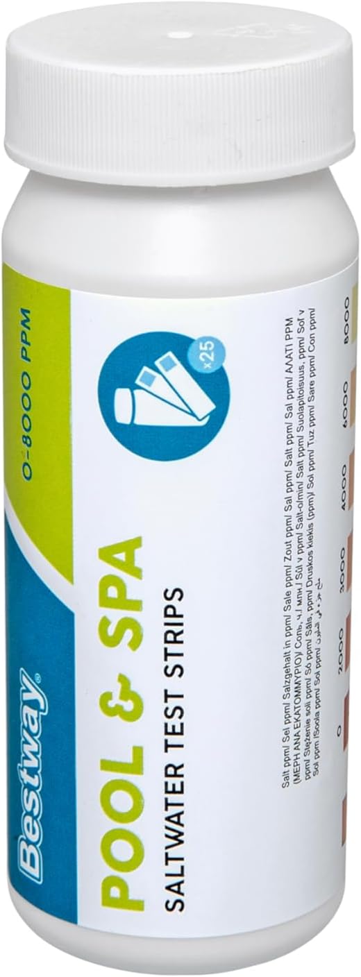 Bestway Havuz ve Spa için tuzlu su test şeritleri