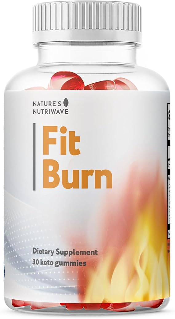 Fit Burn Gummies Apple Cider Vinegar & BHB 30 Ct, 1 Month Supply | Apple Cider Vinegar & BHB gummy | Non-GMO, Gluten-Free, Dairy-Free, Vegetarian, Made in USA | Chewable gummy