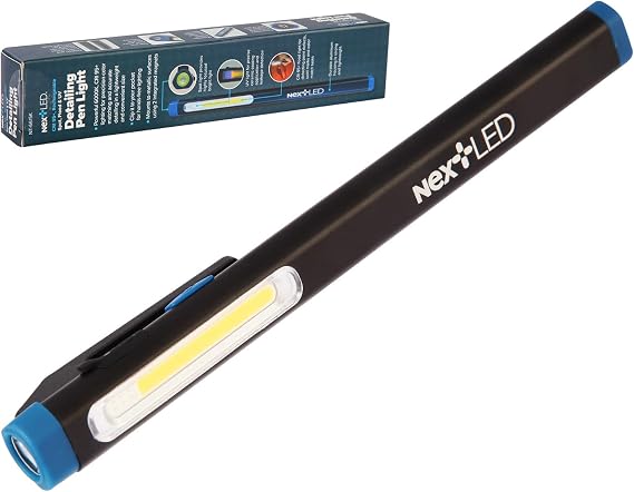 NextLED NT-6615K CRI 95 Auto Detailing Light, Rechargeable Pocket Flashlight, 430 Lumen, 6000K, Magnetic, Spot/Flood/365nm UV Light 3 in 1, for Paint Correction, Swirl Finder, Pro Paint Matching Tool