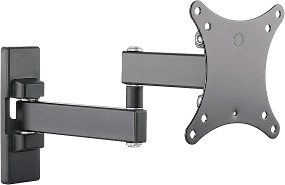 SIIG TV Monitor Wall Mount for Most 13" to 27" LCD Plasma Flat Screen Monitors up to 33lbs - VESA 75x75mm / 100x100mm - Full Motion Articulating Adjustable Extension Arm