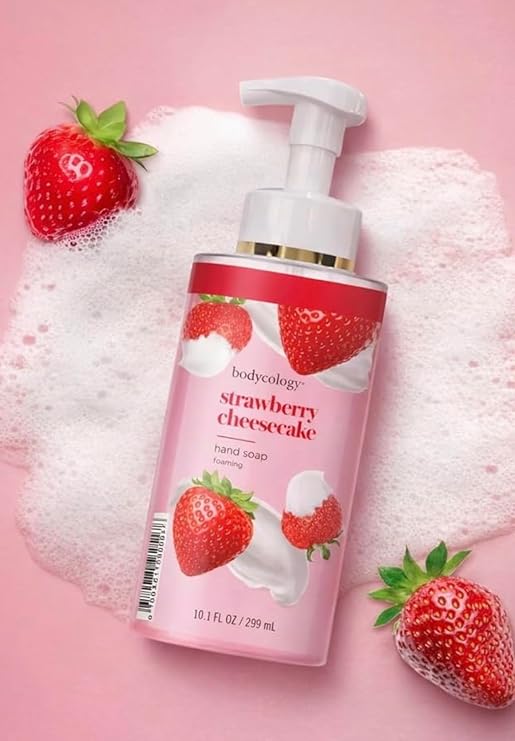 Bodycology Strawberry Cheesecake Foaming Hand Soap, 10.1 FL OZ