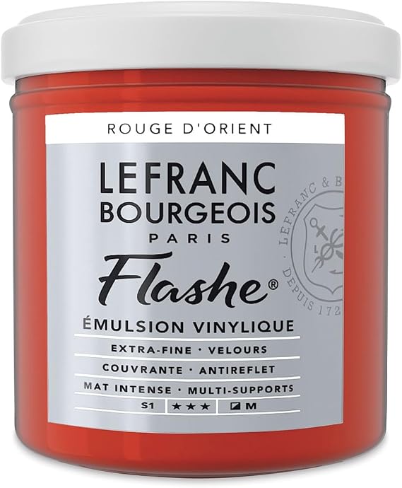 Lefranc & Bourgeois - Flashe Matte Artist's Color - 125ml Jar - Oriental Red
