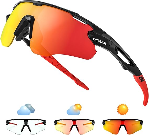 Photochromic Sunglasses for Men Women, Transition Sunglasses for Cycling