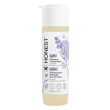 The Honest Company 2-in-1 Baby Shampoo & Body Wash, Tear-Free, Hypoallergenic, Naturally Derived, Lavender Calm Scent, 10 fl oz