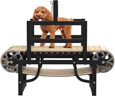 Dog Treadmill Small Dogs, HINXIETIE Doggy Treadmill Dog Slat Mill for SmallMini Dogs, Dog Pacer Treadmill, Pet Dog Running Machine for Health and Fitness, 250LB Weight Capacity