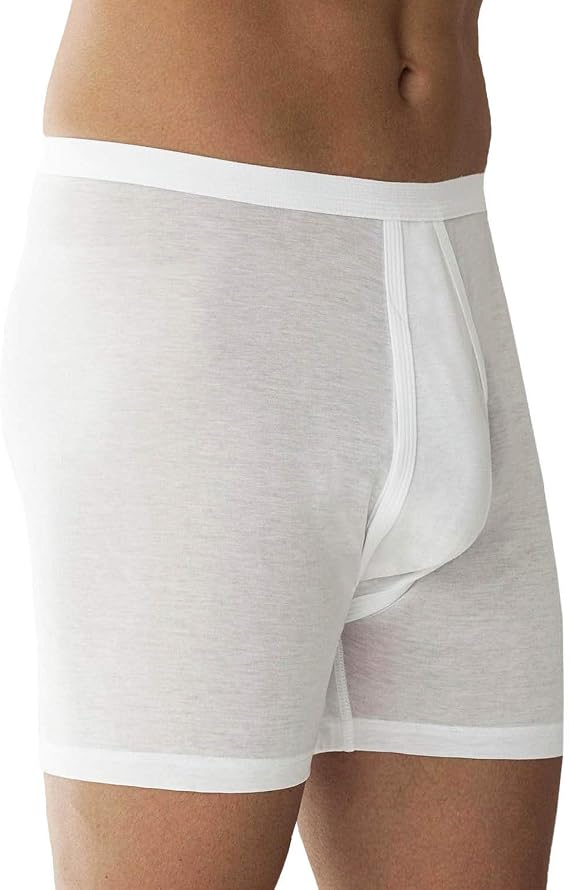 Classic Royal Boxer Briefs, Open Fly - White - Zimmerli of Switzerland