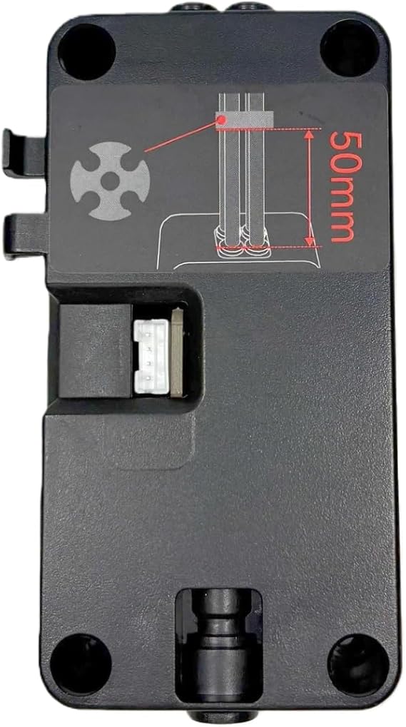 Box Hub Filament Selector with Cable for QIDI Plus4, 3D Printer Accessory, Black