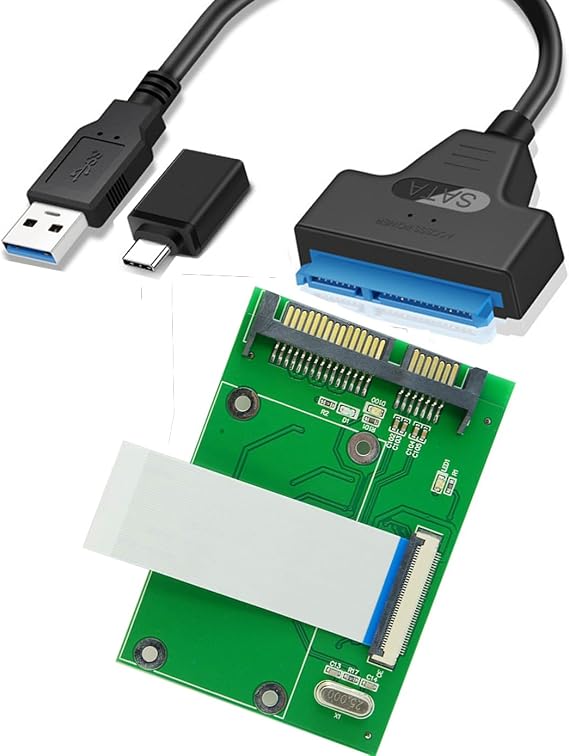 Sintech 1.8-Inch 40-Pin ZIF HDD to SATA Adapter Card with USB 3.0/3.1 SATA Cable,Compatible with MK2008GAL MK3008GAL Hard Disk