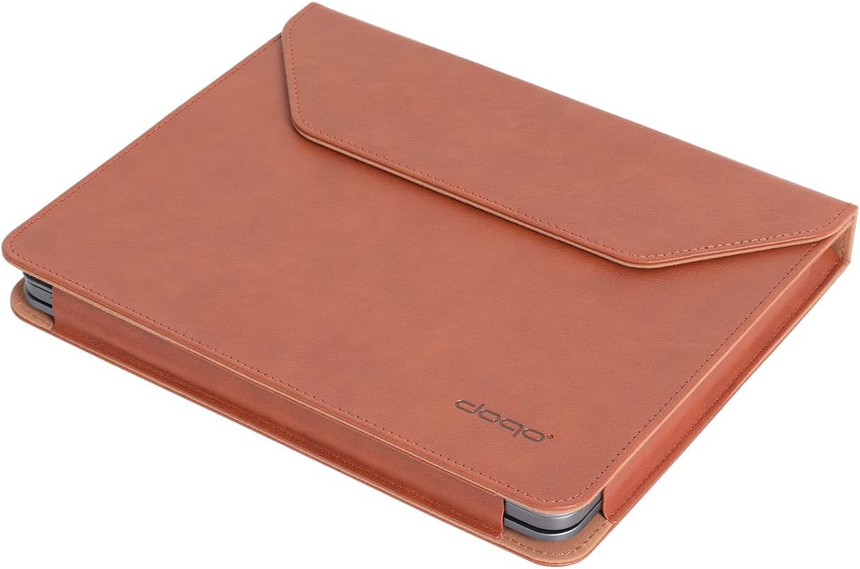 doqo Leather Cover Bag with Pencil Holder for iPad Pro 12.9 Keyboard Case - Handmade & Fair Trade, Keyboard case Cover Bag