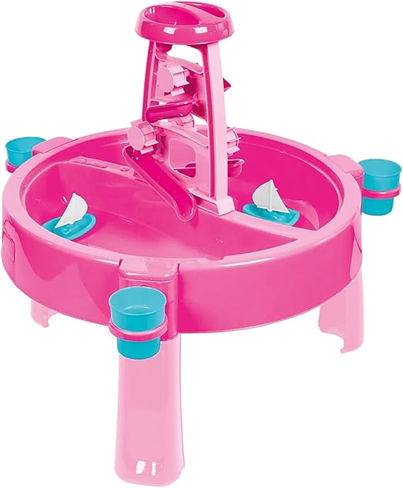 DOLU: 3-in-1 Water & Sand Activity Table - Unicorn, Pink, Blue - Convert to Creativity Table w/Lid, Indoor/Outdoor Sensory Toy, Toddler Kids Ages 2+