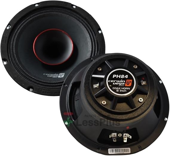 Cerwin Vega PH84 8" Full-Range 4 Car Coaxial Speakers forCar Audio System