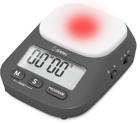 dretec Learning Timer, My Routine, Learning Timer, Countdown, Silence, Volume Switching Function, Up to 199 Minutes and 55 Seconds, Repeat, Interval Timer, Study Timer, Clock Function, Multiple Timer