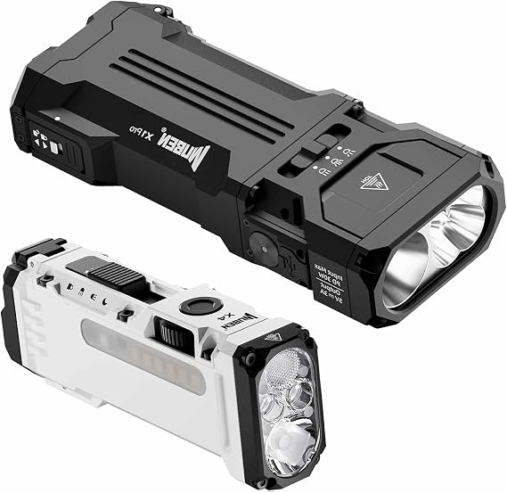 WUBEN X1Pro Flashlight, Powerful 12,300 Lumens, High Brightness + WUBEN X4 Flashlight, Powerful