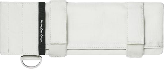 Teenage Engineering field medium bag with front pocket for cables and hook-and-loop straps, tear and abrasion resistant, water-repellent, fits OP-Z (white)