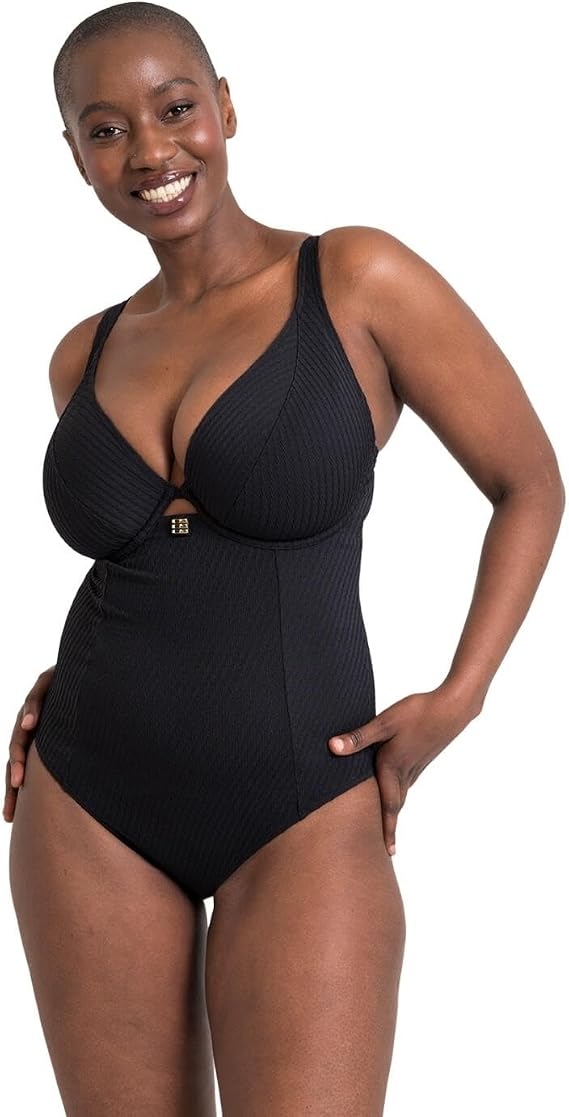 Jet Set Multiway Plunge Swimsuit Black