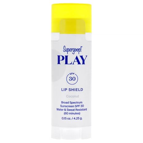 Supergoop! PLAY Lip Shield SPF 30 - Hydrating SPF Lip Balm - Moisturizing Treatment for Dry Cracked Lips - Broad Spectrum UV Protection