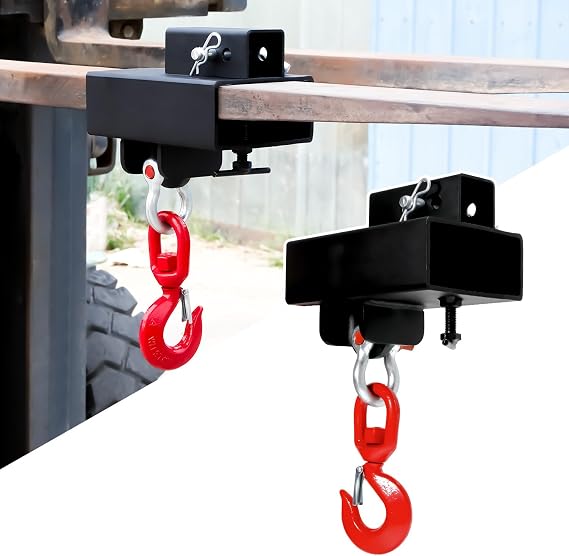 Forklift Lifting Hook with Trailer Hitch