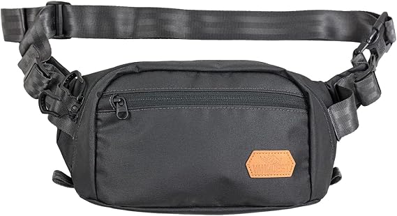 DENDRITE-Large Waist Pack , solid black, large