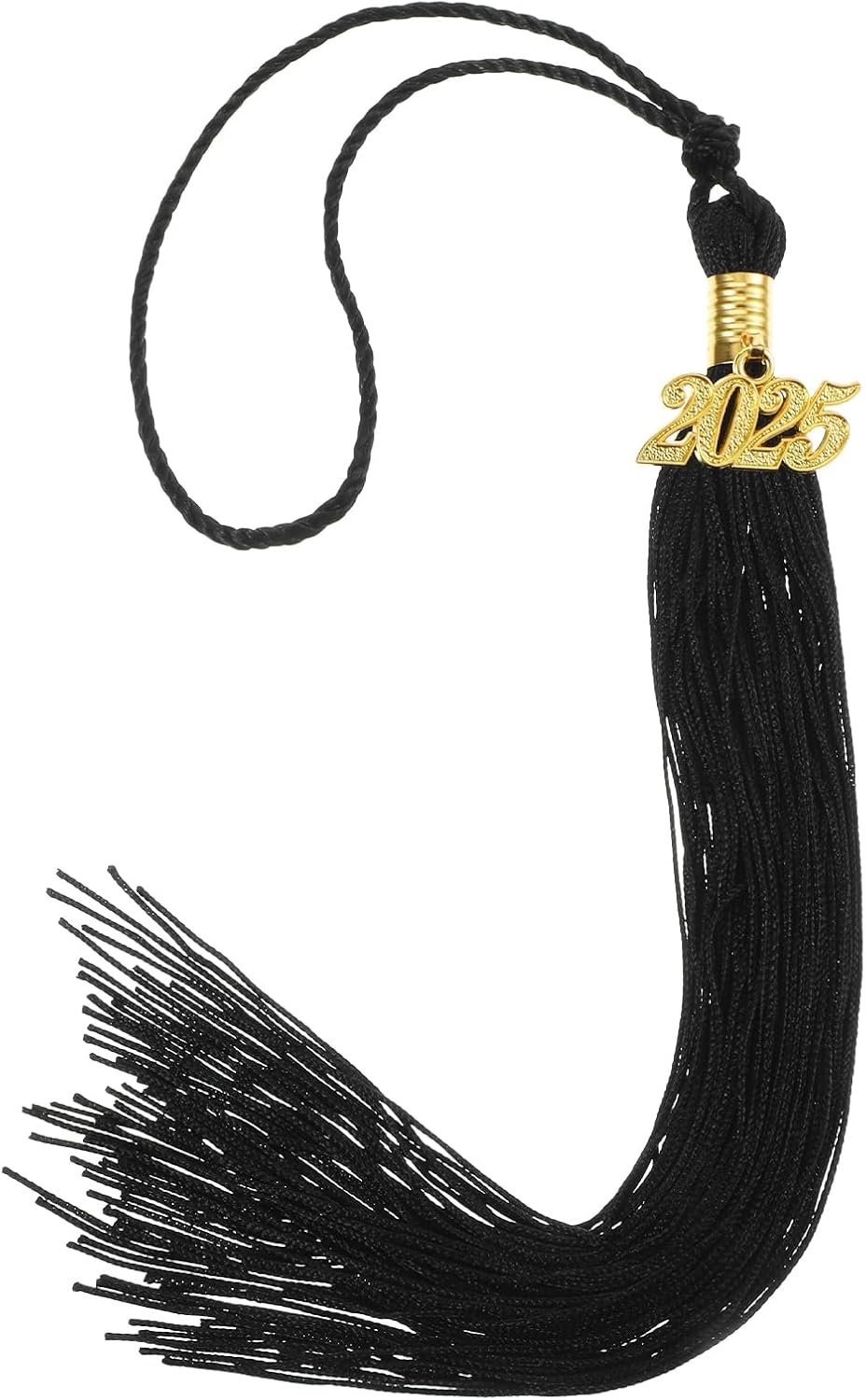 2025 Graduation Tassel, Black Graduation Cap Tassels with 2025 Year Gold Charm, Perfect for Graduat Cap, Graduat Party Decorations, Ceremonies Accessories for Graduates