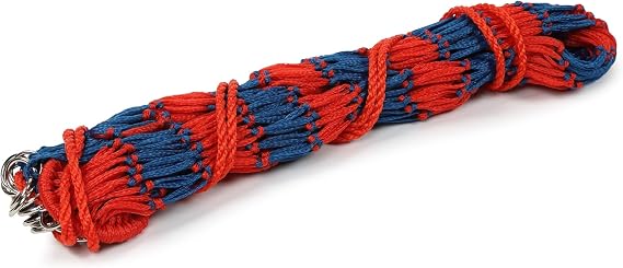 Shires Heavy Duty Haynet - 40" (102cm) Long, 2.25" (5.5cm) Slow Feed Mesh, 6.5kg Capacity Navy/Red/Single
