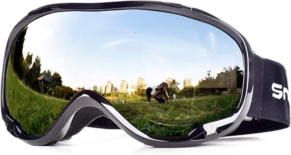 Ski Goggles Over Glasses-Ski Snowboard Snowmobile Goggles for Men Women Adult, Anti Fog 100% UV Protection