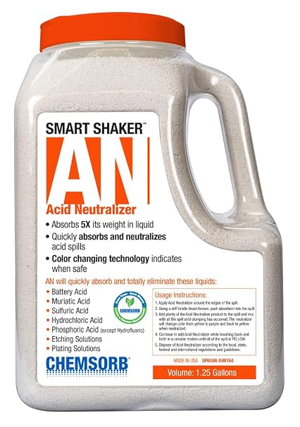 an - Acid Neutralizing Absorbent, 1.25 Gallon Shaker