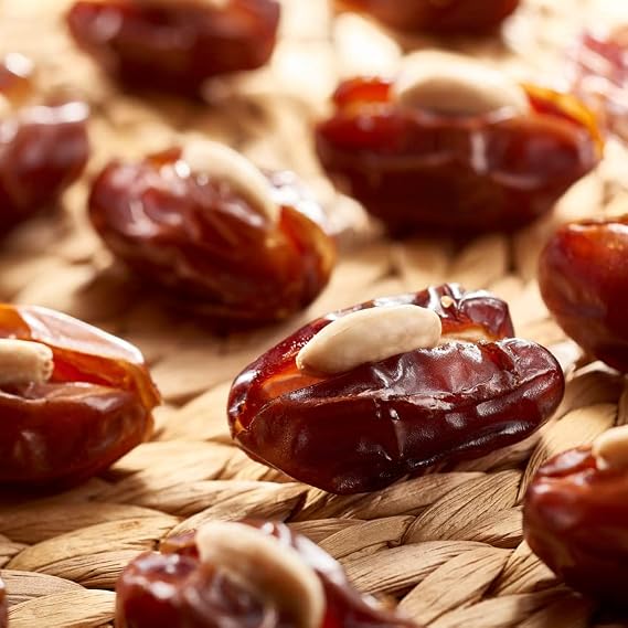 Bateel | Khidri Dates with Roasted Almonds | Premium Filled Dates | Stuffed Dates | 38.5 oz