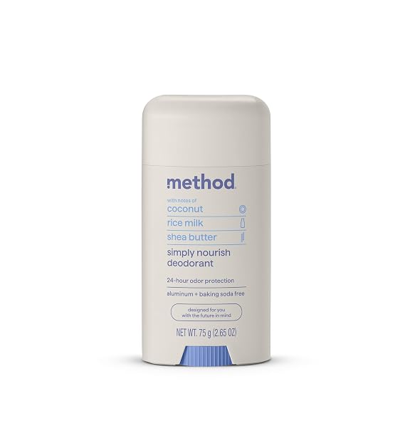 method Deodorant Stick, Simply Nourish, 24-Hour Odor Protection, 2.65 oz