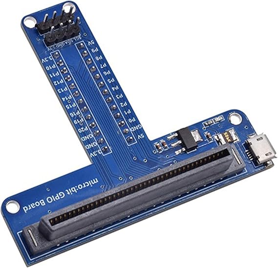 T-Type Expansion Adapter for Microbit Breadboard Python Graphical Programming Interface for BBC Microbit, blue