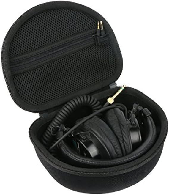 khanka Hard Case for Audio-Technica ATH-M50X/M20X Studio Headphones,Black