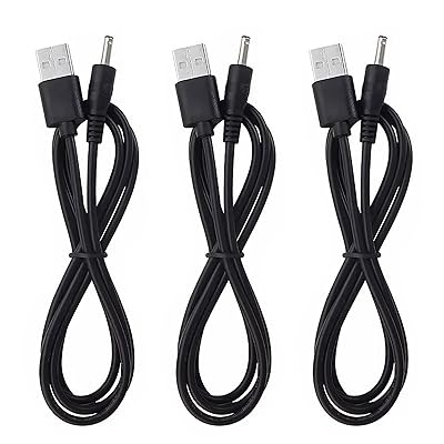 JLY 3Pcs USB to DC 3.5mm x 1.35mm Power Cord 4FT, USB 2.0 A Male to DC 3.5mm x 1.35mm Male Plug 12V 2A Power Charging Cable, for USB Lights,USB Fans, Speaker and More