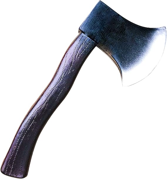 Halloween Axe Wood Look Hatchet Axe Props- Fake Axes Toy Cosplay Brown