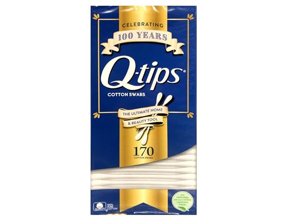 Q-tips Cotton Swabs 170 Count (Pack of 4) Total 680 Swabs