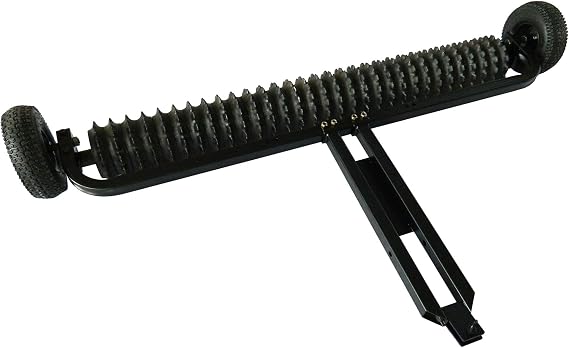 Field Tuff 72 Inch Cultipacker 3 Point Hitch Black Durable Agricultural Implement for Soil Preparation and Seed Bed Firming, Black