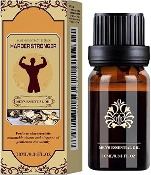 Men Massage Oil, Enhancement Cream Oil Longer Thicker Energy Massage Essential Oil Men Energy for Care Delay Performance Boost Strength