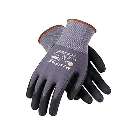 PIP 34-874/XL Maxi Flex Ultimate 34874 Foam Nitrile Palm Coated Gloves, Gray, XL, 1 Count (Pack of 24)