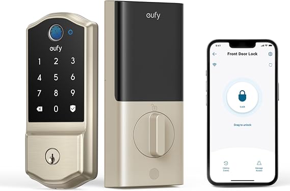eufy Security Smart Lock C220, Fingerprint Keyless Entry Door Lock