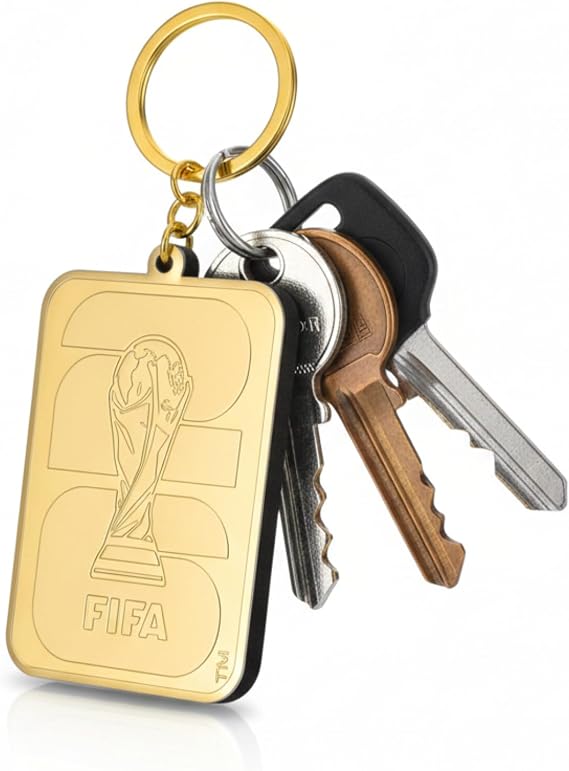 Official 2026 FIFA World Cup Edition - 65mm 2D Keychain - Historic, Once-in-a-Lifetime Collectors Item - Premium Weighted Aluminum Alloy - Made to Last - Perfect for Backpacks, Keys, and Luggage