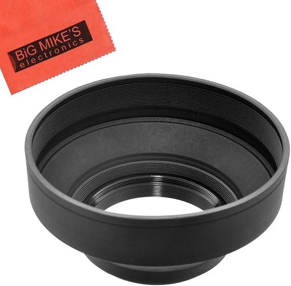 72mm Soft Lens Hood for Sony CyberShot DSC-RX10 III, DSC-RX10 IV Digital Cameras