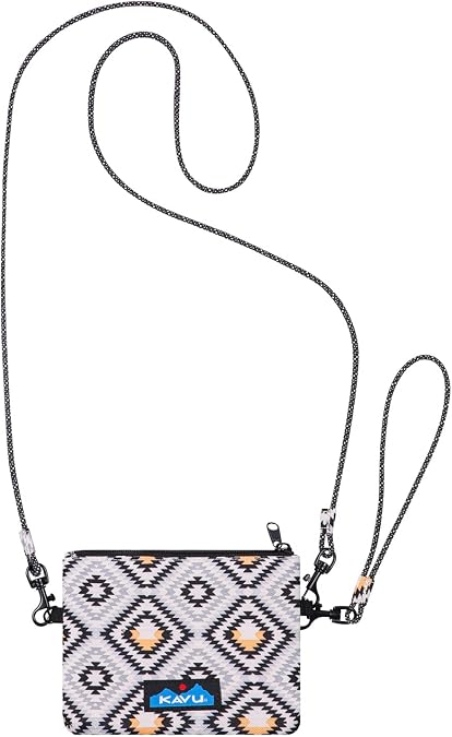 KAVU Renrose Crossbody Wallet with Rope Strap - Mellow Motif