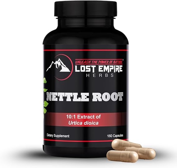 Lost Empire Herbs Stinging Nettle Root (Urtica Dioica) Capsules | 10:1 Full-Spectrum Water Extract Supplement for Men, Urinary Function (150 Count)