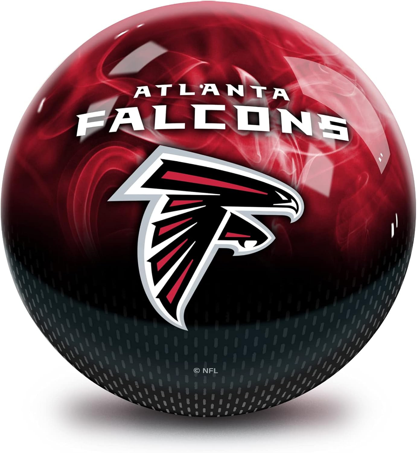 Strikeforce Bowling NFL Atlanta Falcons On Fire Undrilled Bowling Ball