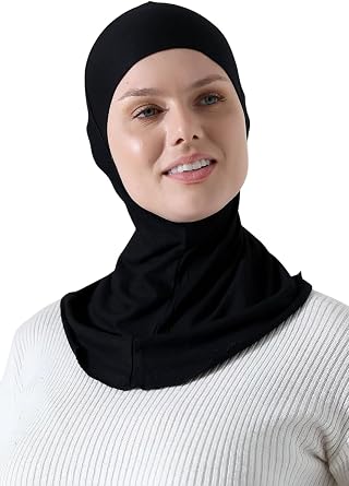 ihvan online, Hijab Undercap, Full Neck Coverage Under Scarf Hijabs, Head Coverings for Women, Muslim Stretchy Sports Turban