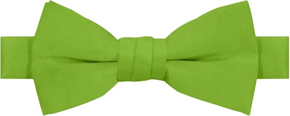 Jacob Alexander Boy's Kids Pretied Banded Adjustable Solid Color Bowtie
