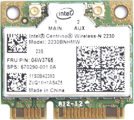 Intel Centrino 2230 Mini PCI Express Bluetooth 4.0 2230BNHMW IEEE 802.11n Wi-Fi/Bluetooth Combo Adapter 300 Mbps