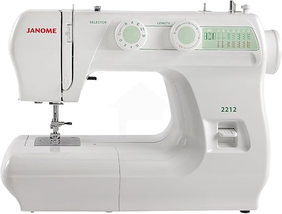 Janome 2212 Front-Loading Sewing Machine with 12 Built-In Stitches