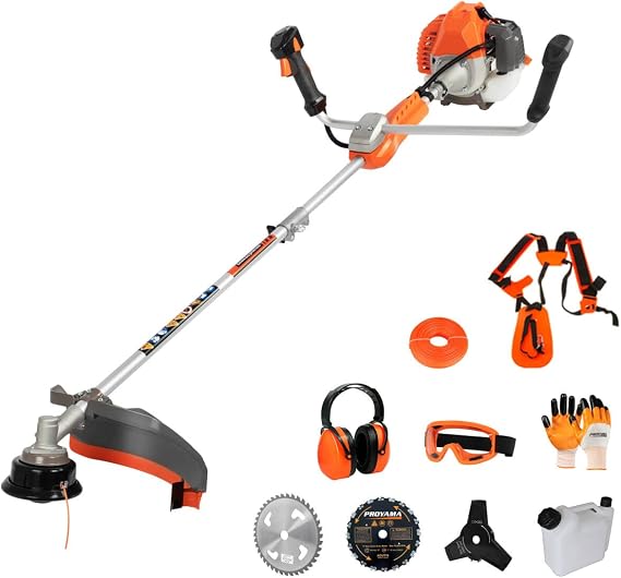 PROYAMA 51.7cc Gas Powered Weed Eater Trimmer, Heavy Duty Brush Cutter