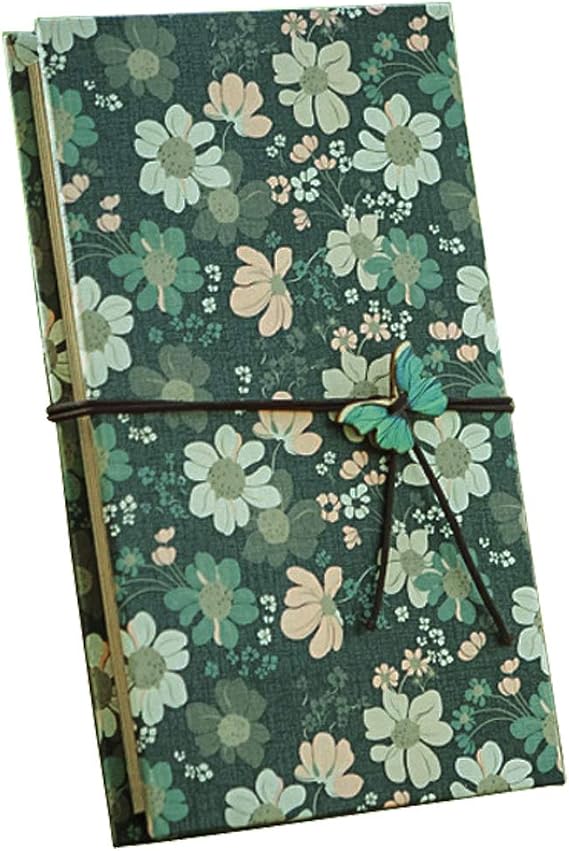 Hardcover Small Kraft Scrapbook with Brown Page 4 x 6 Handmade Photo Album DIY Album Book Suitable for Women Girls Travel 40 Pages