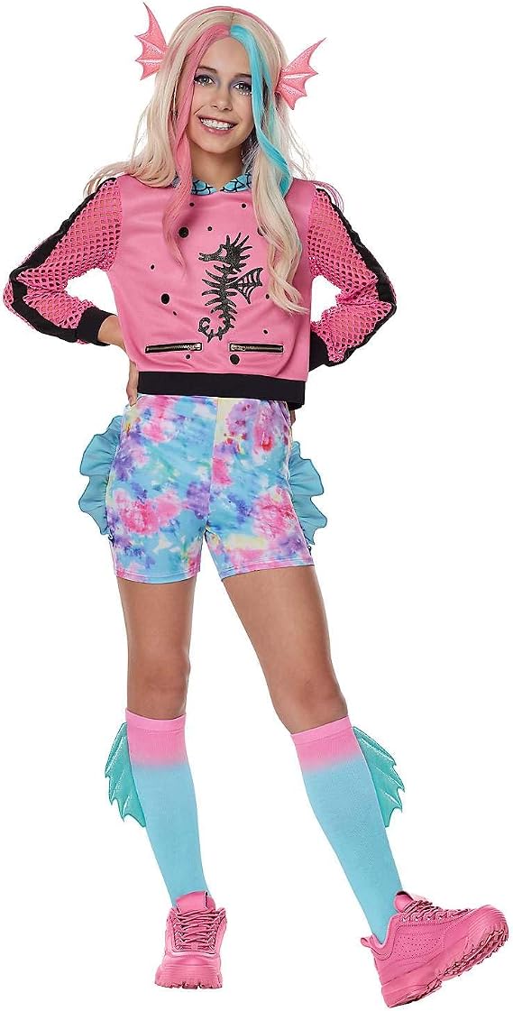 Spirit Halloween Monster High Kids Lagoona Blue Costume, Officially Licensed, Group Costume, Sea Monster Cosplay